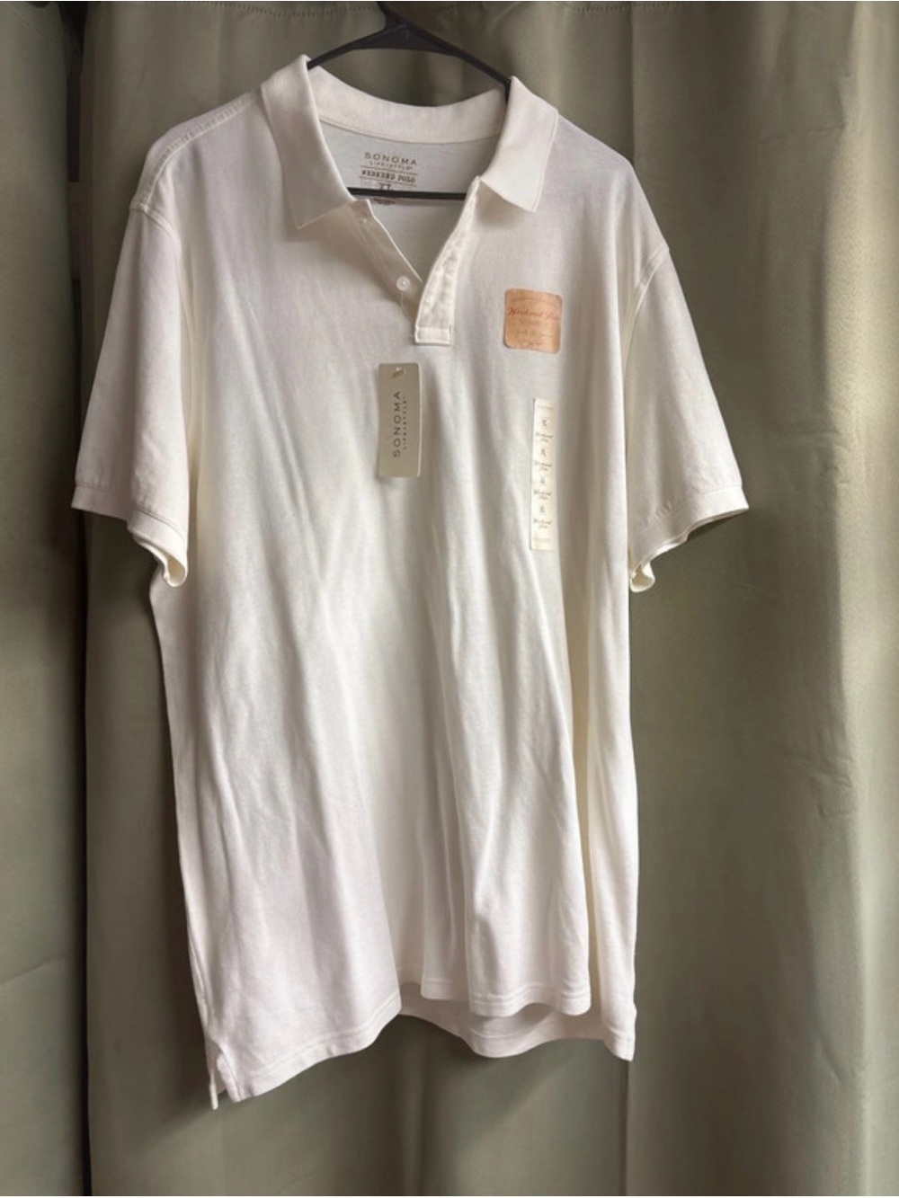 Sonoma Men’s White Polo Shirt